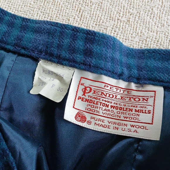 pendleton ♡ wool skirt suit 3 piece vintage set plaid - Picture 9 of 12